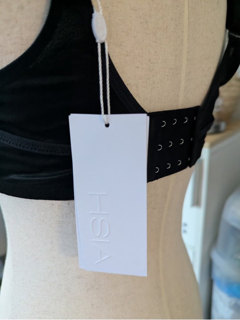 NWT HSIA Starry Night Lightly Lined Padded Balconette Bra in Black - Picture 9 of 11